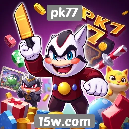 Diversidade de jogos disponíveis no pk77